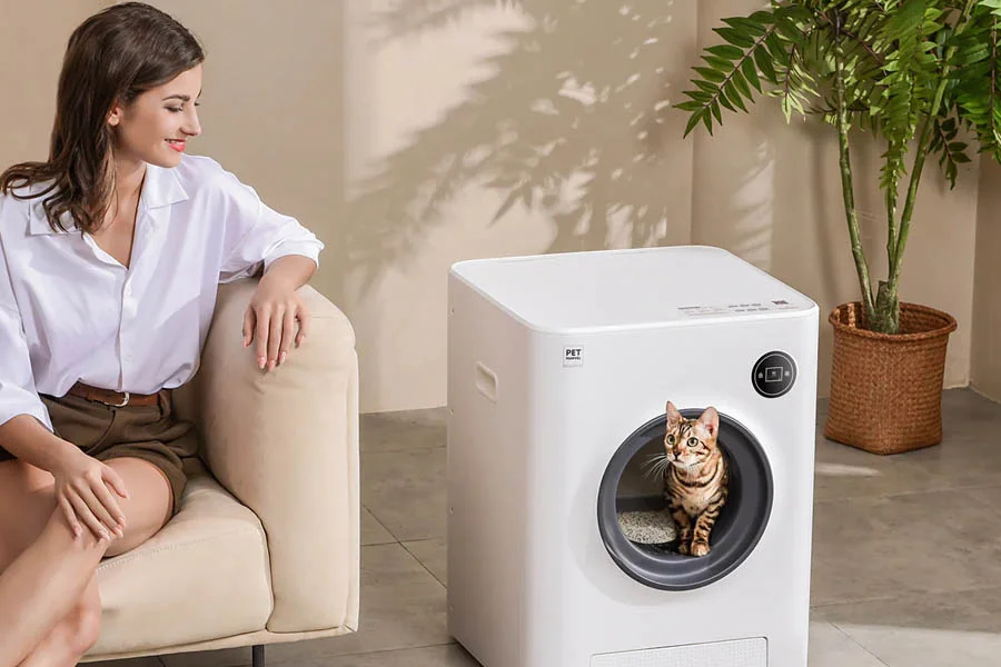 electronic litter box