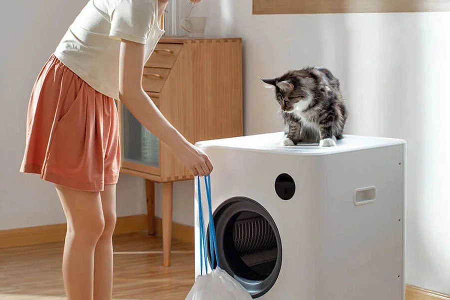 automatic cat litter pan